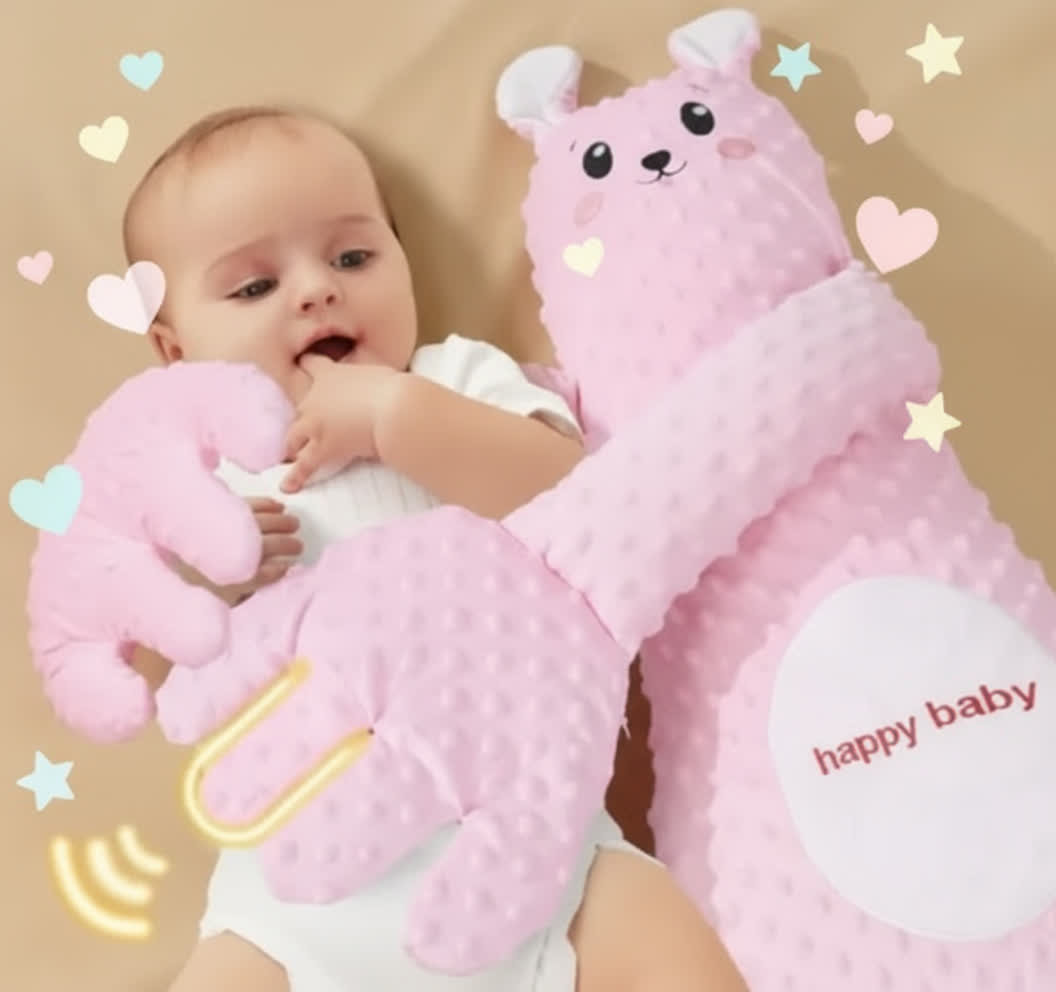 LalluBear™ Doudou apaisant à tapotement + musique (télécommande USB)