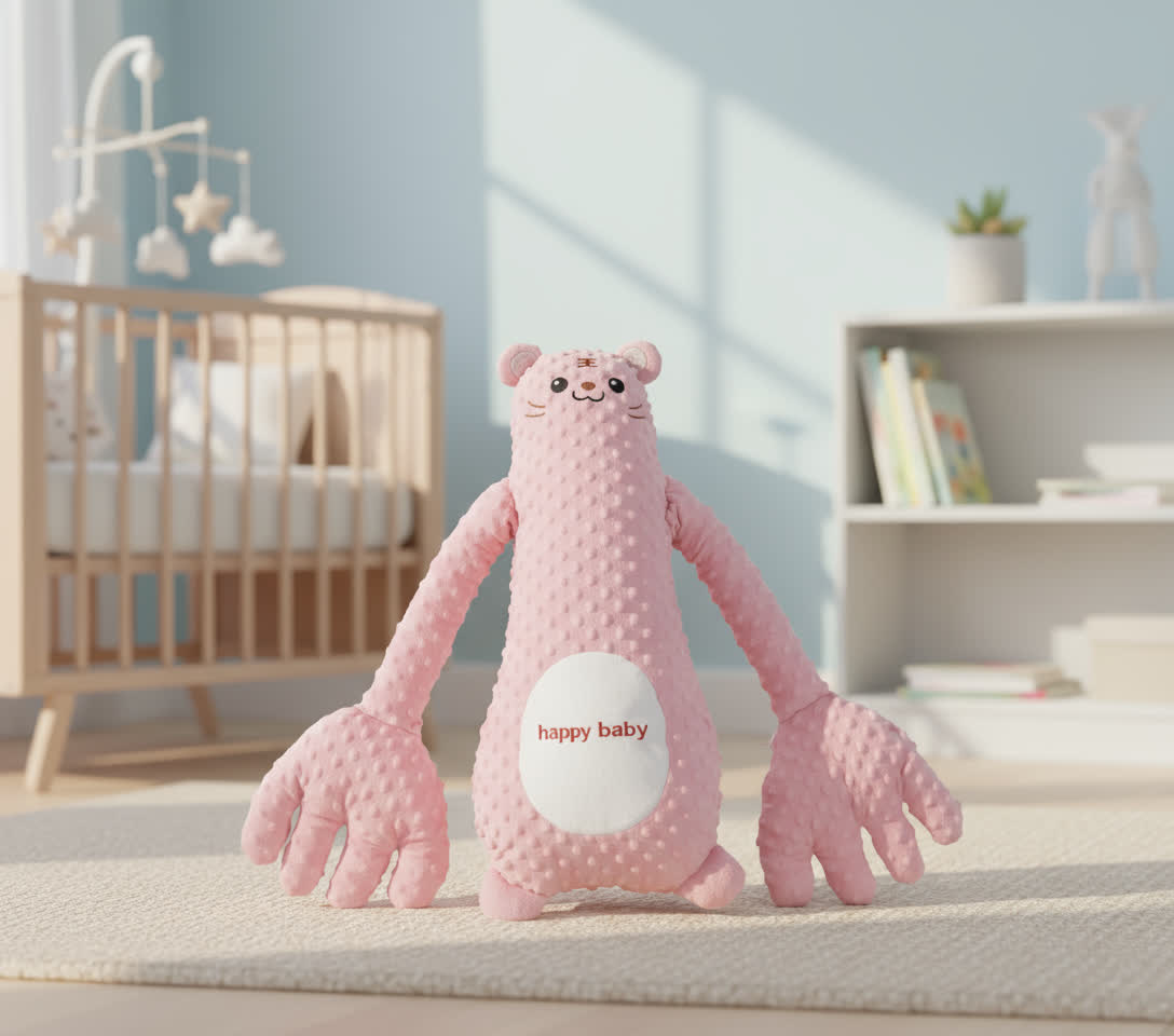 LalluBear™ Doudou apaisant à tapotement + musique (télécommande USB)